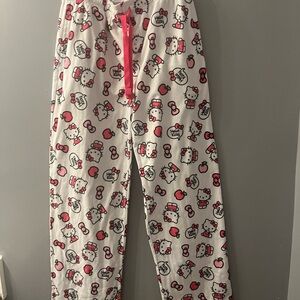 Hello Kitty Kids Pajama Bottoms in Pink and White